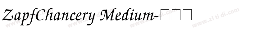 ZapfChancery Medium字体转换